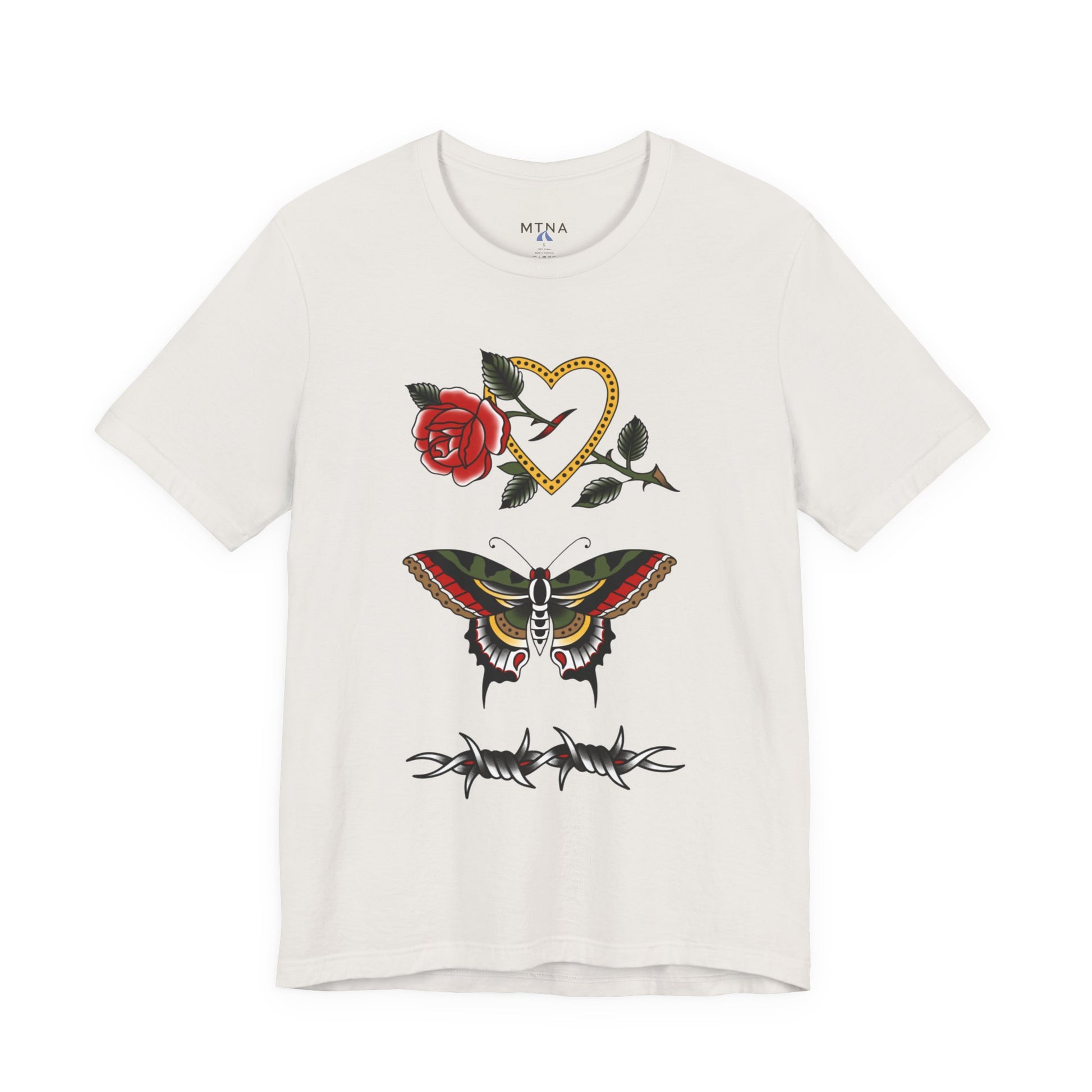 No Story, Just Style" Tee – MTNA x The Kari Byington Tattoo