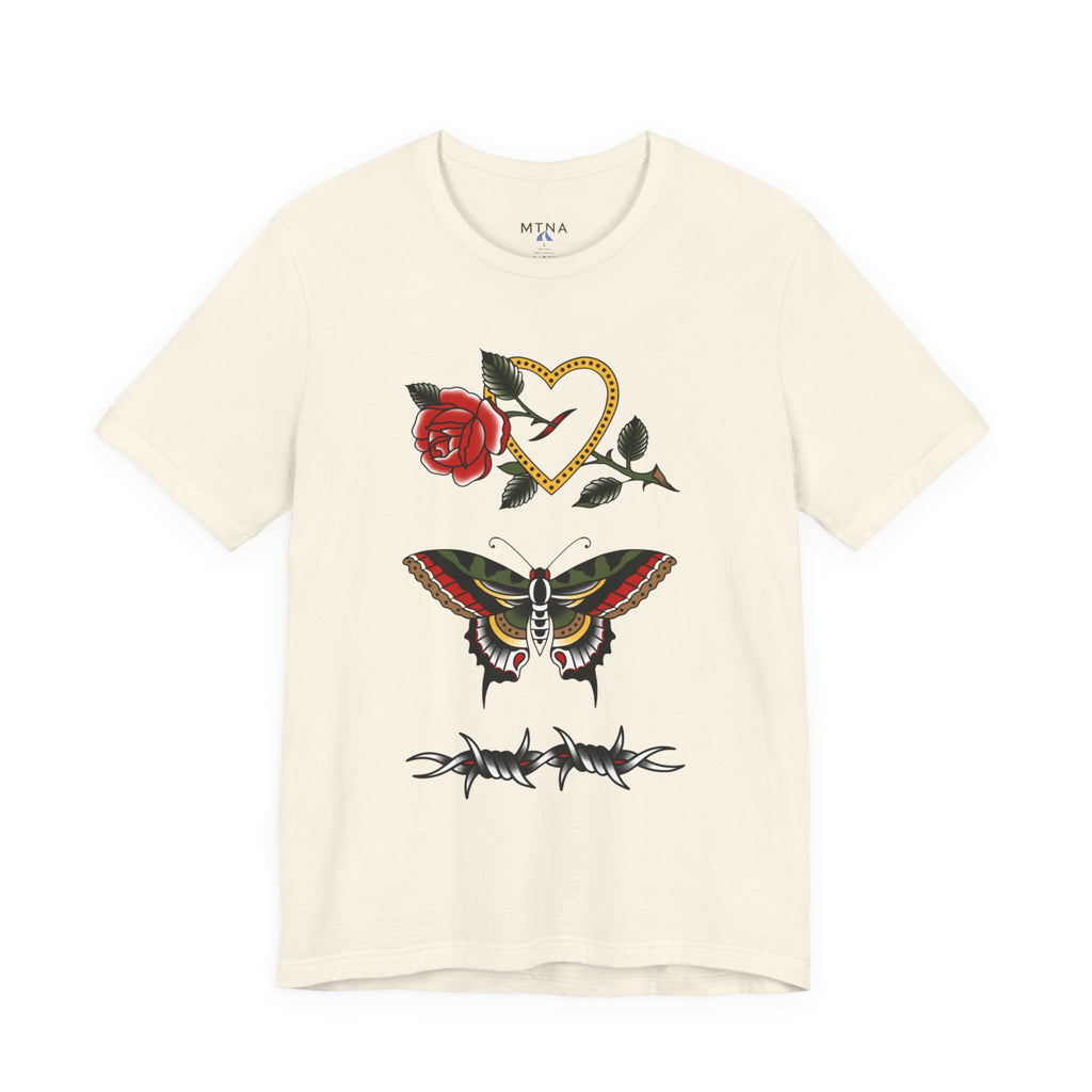 No Story, Just Style" Tee – MTNA x The Kari Byington Tattoo