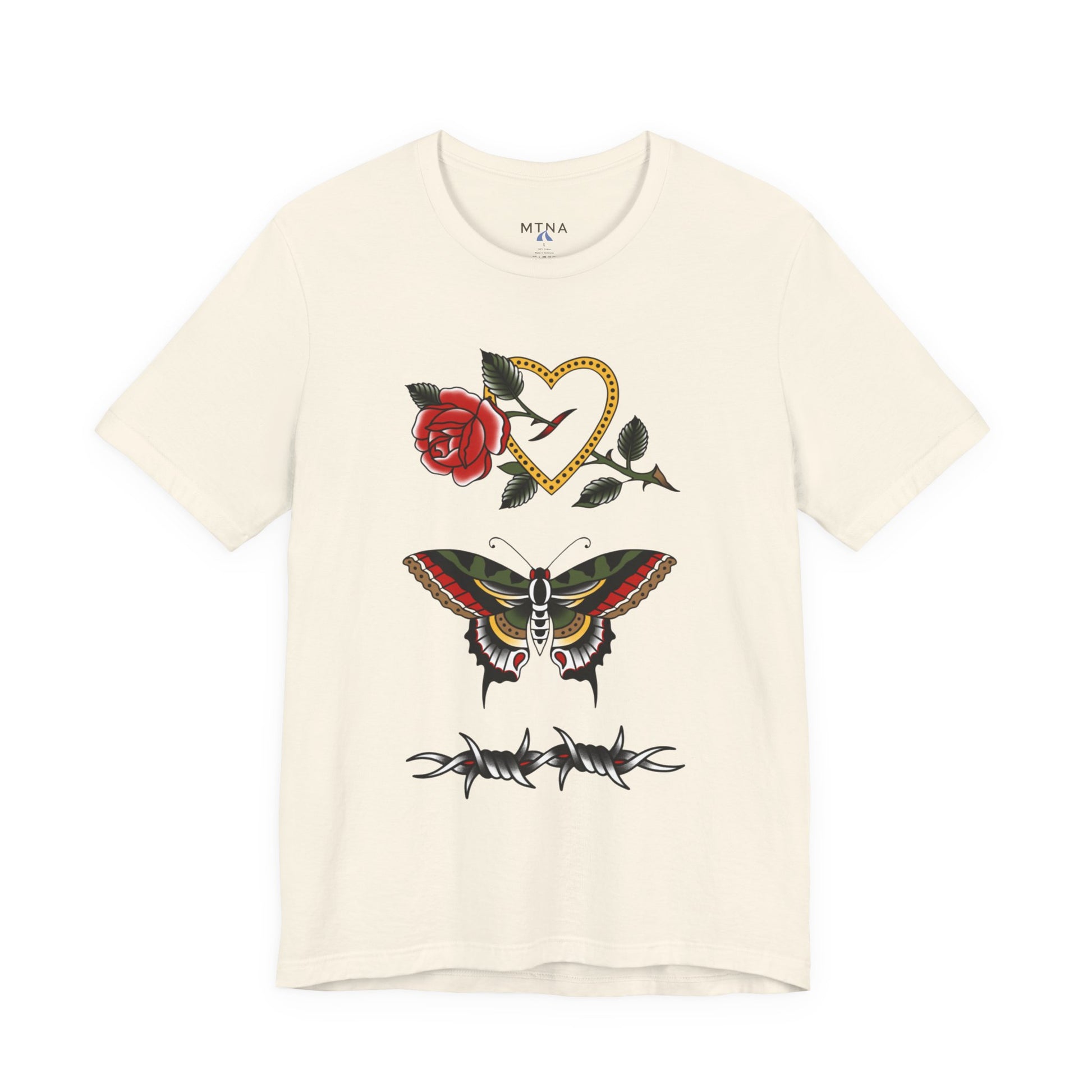 No Story, Just Style" Tee – MTNA x The Kari Byington Tattoo