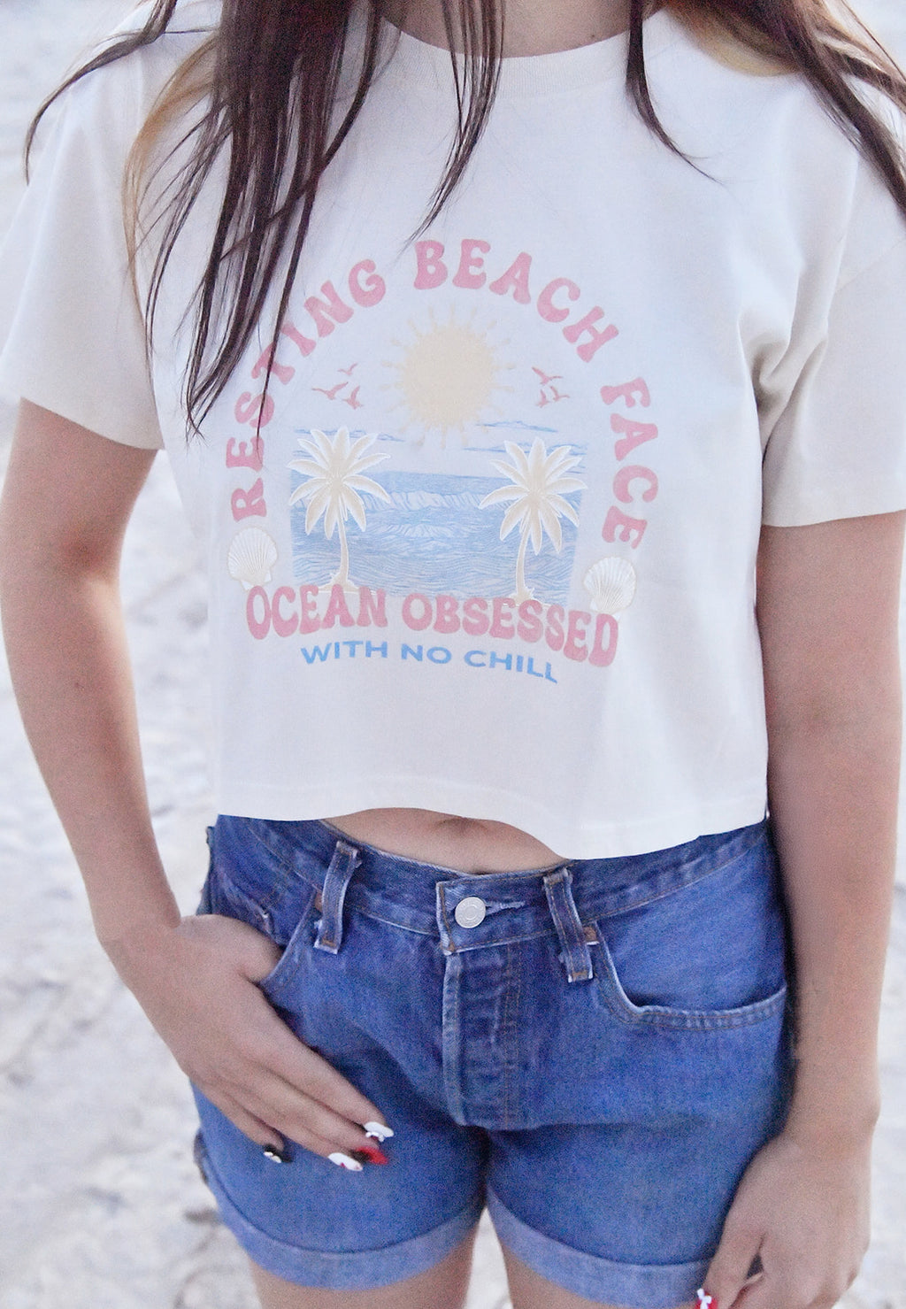 Resting Beach Face Tee