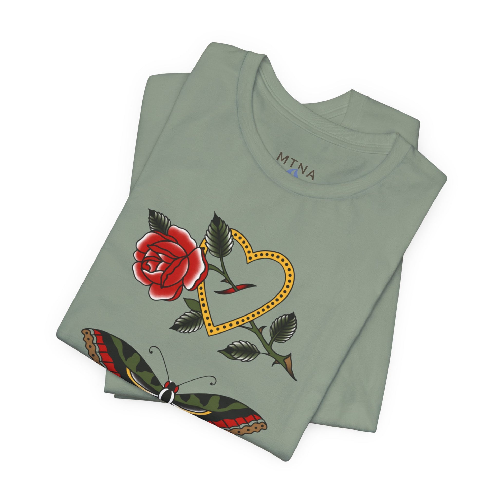 No Story, Just Style" Tee – MTNA x The Kari Byington Tattoo